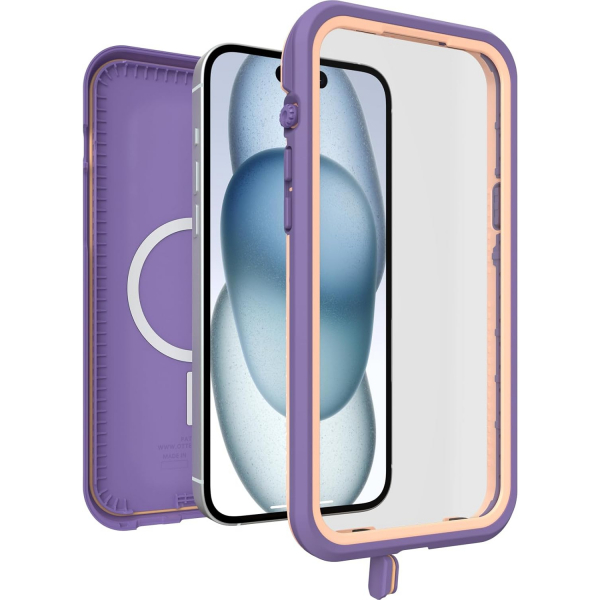 OtterBox iPhone 14 Plus/15 Plus FRE Su Geirmez Klf-Purple