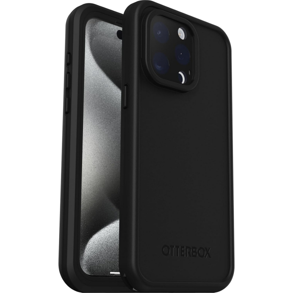 OtterBox iPhone 15 Pro Max FRE Su Geirmez Klf-Black