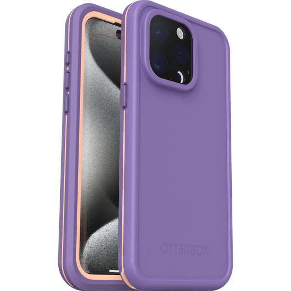 OtterBox iPhone 15 Pro Max FRE Su Geirmez Klf-Purple