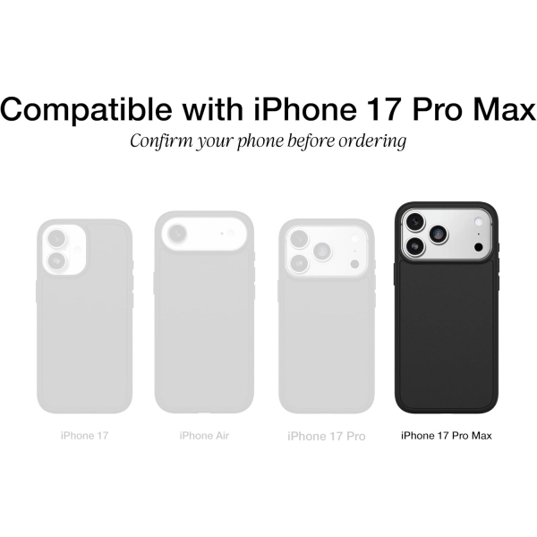OtterBox iPhone 17 Pro Max Figura K�l�f-Black