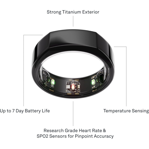 Oura Ri ng Gen3 Heritage Akll Yzk(Black)-9