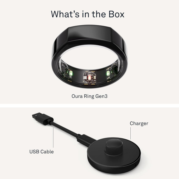 Oura Ri ng Gen3 Heritage Akll Yzk(Black)-13