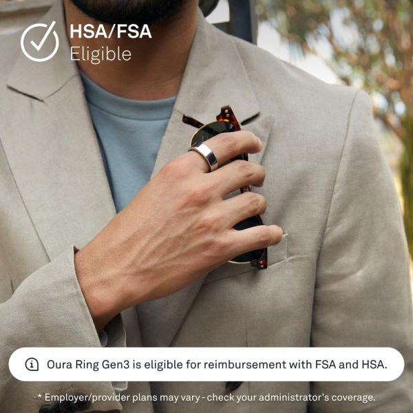 Oura Ri ng Gen3 Heritage Akll Yzk(Silver)-11