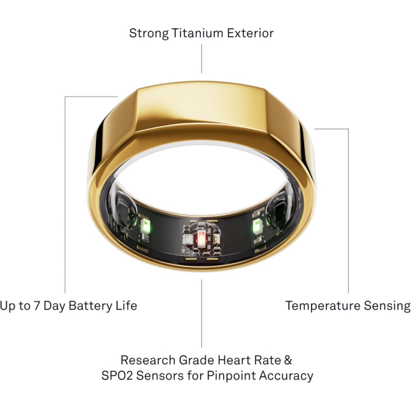 Oura Ri ng Gen3 Heritage Akll Yzk(Gold)-6