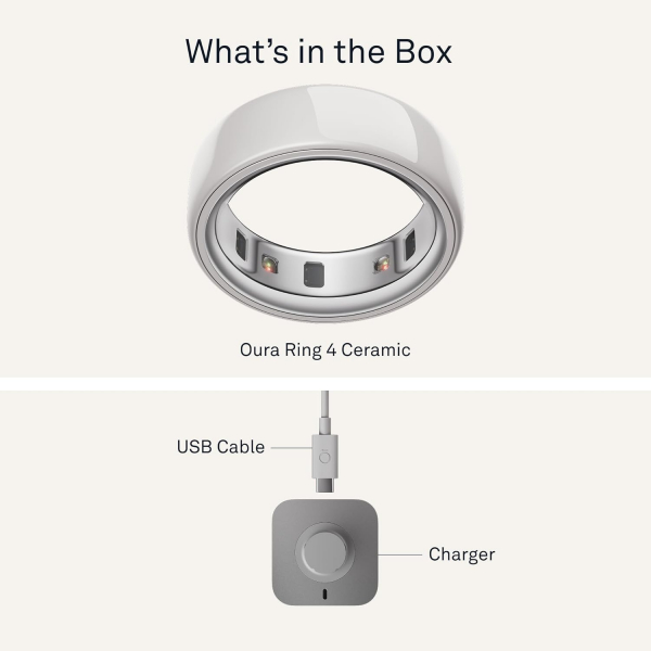 Oura Ri ng Gen4 Horizon Seramik Akll Yzk(Cloud)-9