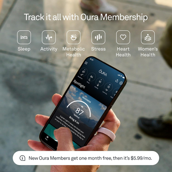 Oura Ri ng Gen4 Horizon Seramik Akll Yzk(Cloud)-7