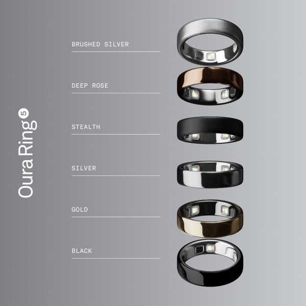 Oura Ri ng Gen 5 Ak�ll� Y�z�k (Brushed Silver)-12