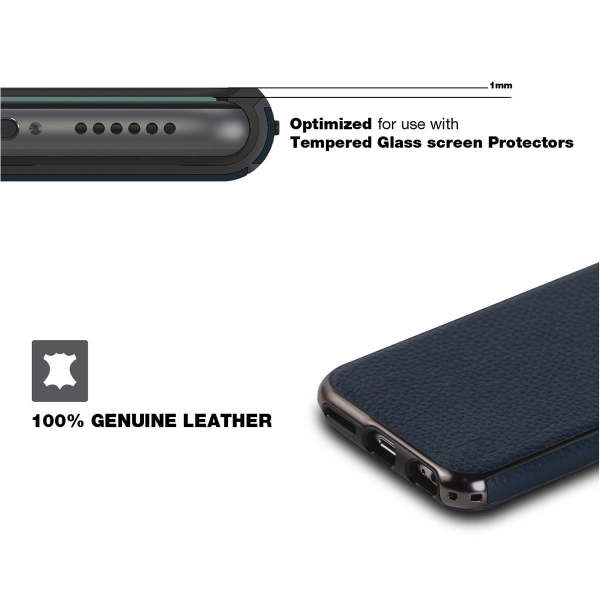 PATCHWORKS iPhone 6S Plus/6 Plus Deri Klf (Mil-STD-810G)-Navy