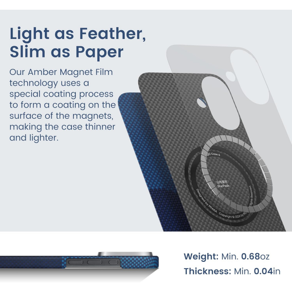 PITAKA  Apple iPhone 16 Plus Aramid Fiber Klf -Over the Horizon