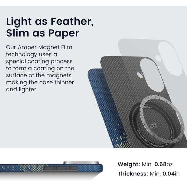 PITAKA  Apple iPhone 16 Plus Aramid Fiber Klf -Milky Way Galaxy 