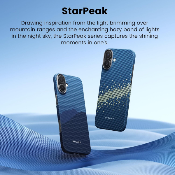 PITAKA  Apple iPhone 16 Plus Aramid Fiber Klf -Milky Way Galaxy 