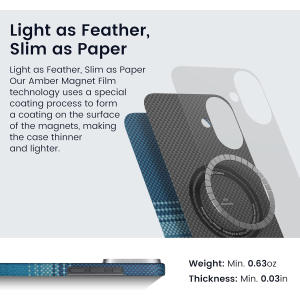 PITAKA  Apple iPhone 16 Plus Aramid Fiber Klf -Moonrise