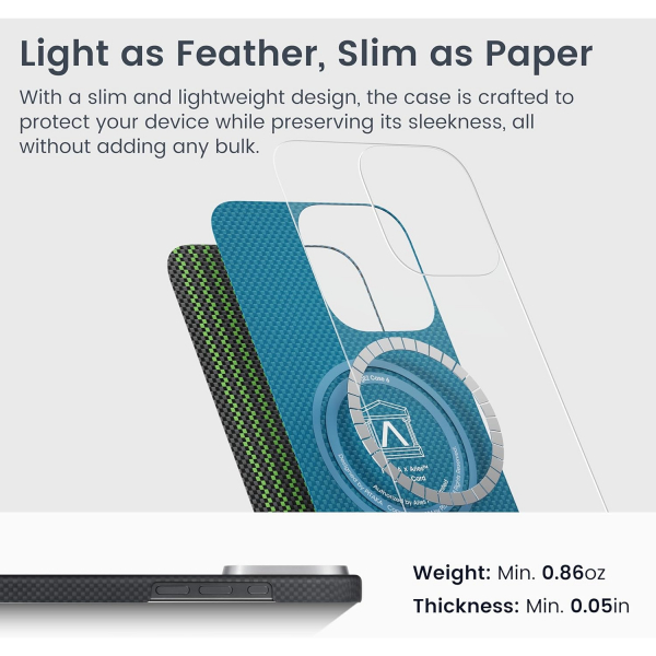 PITAKA Apple iPhone 16 Pro Max Klf -Credit Card 