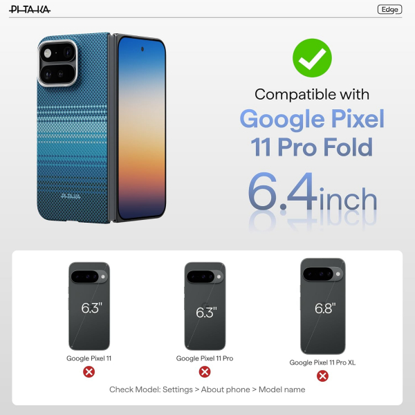 PITAKA Google Pixel 11 Pro Fold Ultra �nce K�l�f-Moonrise