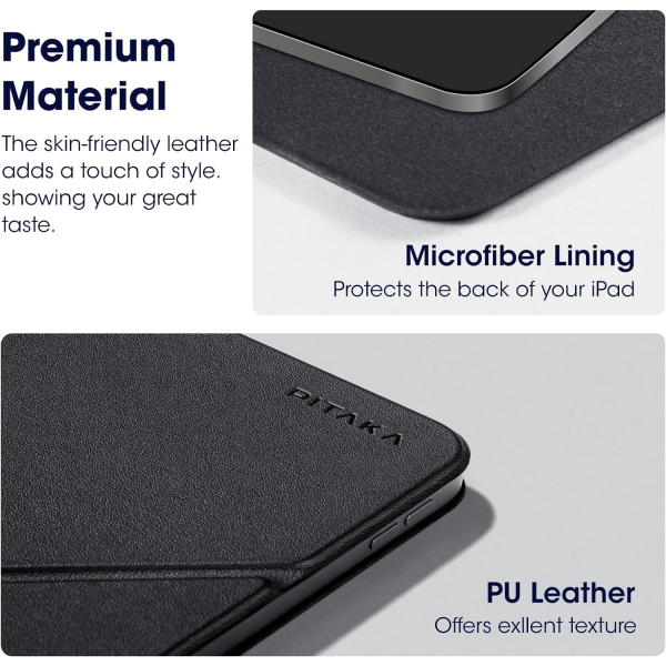 PITAKA Manyetik iPad Air Klf (13 in)-Black