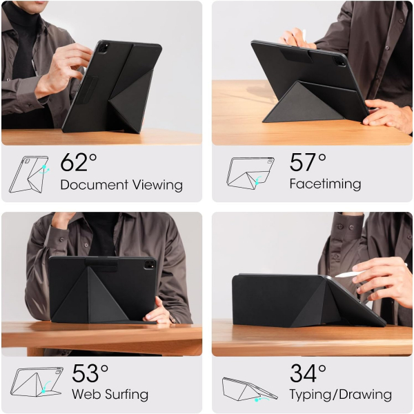 PITAKA Manyetik iPad Air Klf (13 in)-Black