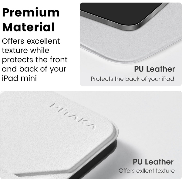 PITAKA Apple iPad Mini 6/7 MagEZ Folio K�l�f-White