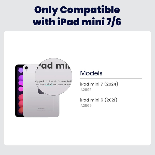 PITAKA Apple iPad Mini 6/7 MagEZ Folio K�l�f-White