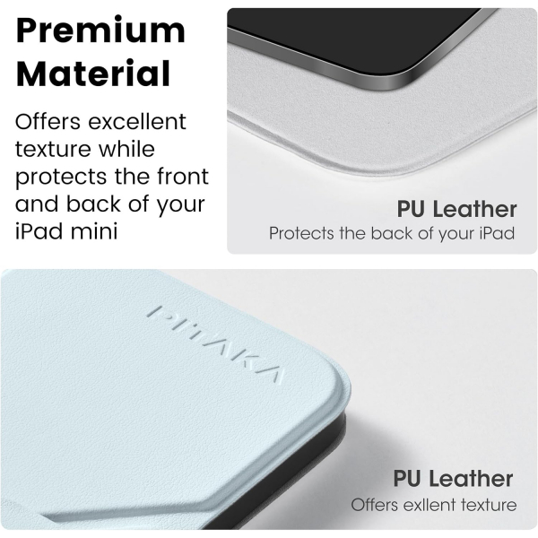 PITAKA Apple iPad Mini 6/7 MagEZ Folio K�l�f-Blue