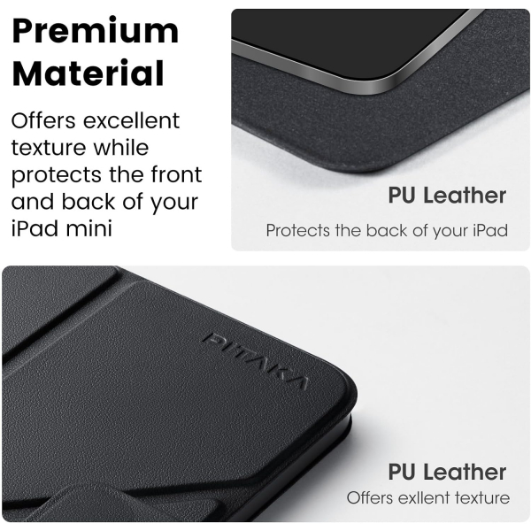 PITAKA Apple iPad Mini 6/7 MagEZ Folio K�l�f-Black