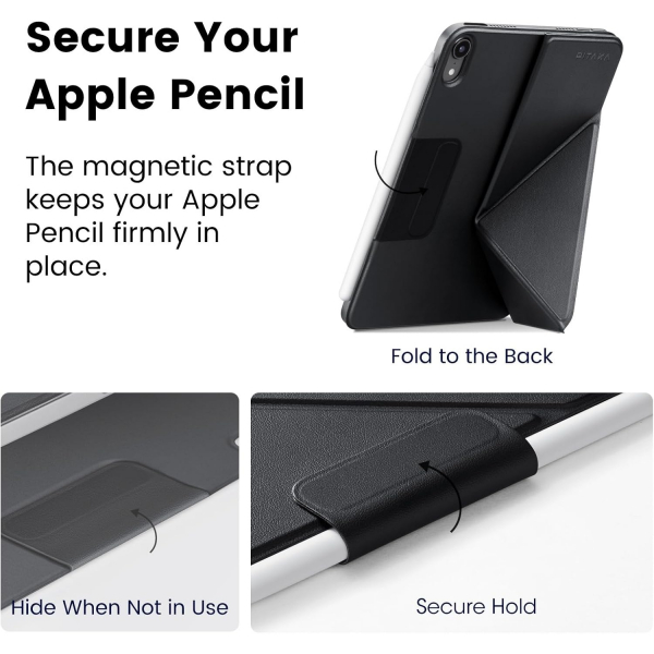 PITAKA Apple iPad Mini 6/7 MagEZ Folio K�l�f-Black