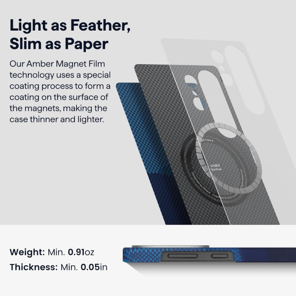 PITAKA Samsung Galaxy S25 Ultra Aramid Fiber K�l�f -Over The Horizon