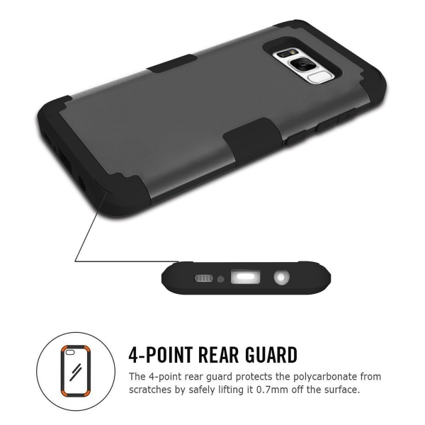 PIXIU Samsung Galaxy S8 Soft Silikon K�l�f-Black