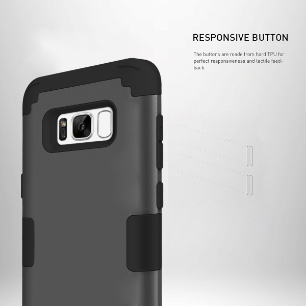 PIXIU Samsung Galaxy S8 Soft Silikon K�l�f-Black