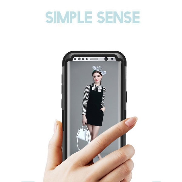 PIXIU Samsung Galaxy S8 Soft Silikon K�l�f-Black