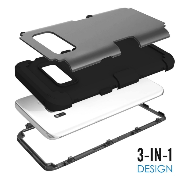 PIXIU Samsung Galaxy S8 Soft Silikon K�l�f-Black
