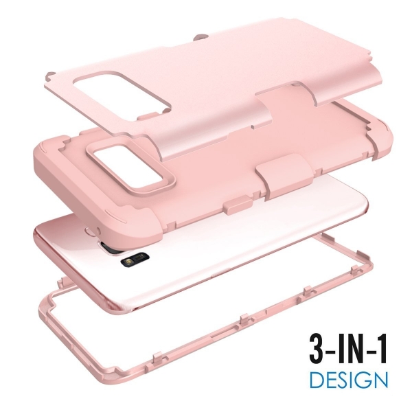 PIXIU Samsung Galaxy S8 Soft Silikon K�l�f-Rose Gold 