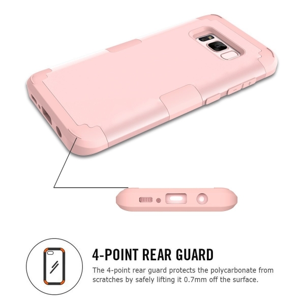 PIXIU Samsung Galaxy S8 Soft Silikon K�l�f-Rose Gold 