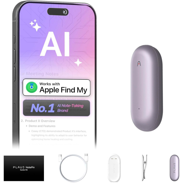 PLAUD NotePin Al Ses Kaydedici -Purple