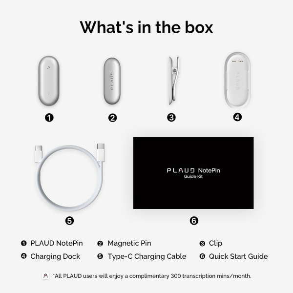 PLAUD NotePin Al Ses Kaydedici -Silver
