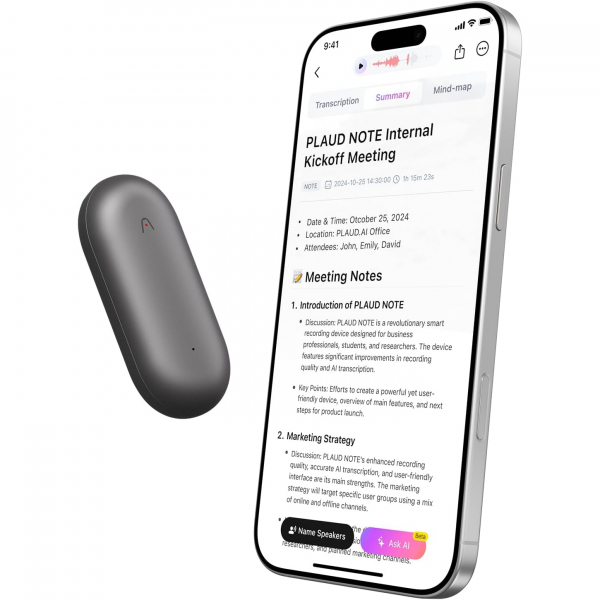 PLAUD NotePin Al Ses Kaydedici -Black