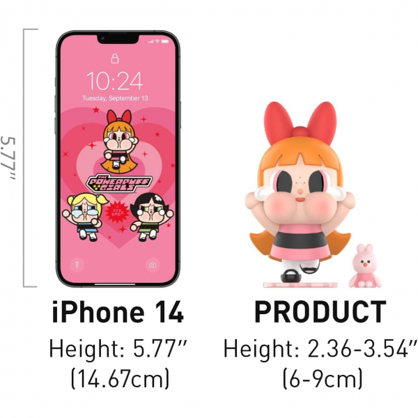 POP MART Powerpuff Koleksiyon Aksiyon Figr(10 cm)