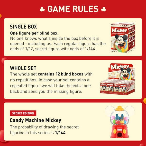 POP MART Mickey Koleksiyon Aksiyon Figr(10 cm)