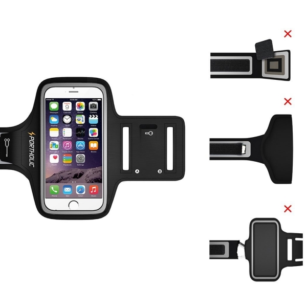 PORTHOLIC Apple iPhone 6 / 6S Kou Kol Band-Black