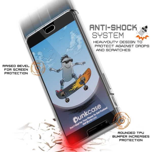 PUNKcase OnePlus 3T LUCID 2.0 Serisi Kapak Klf (MIL-STD-810G)-Clear