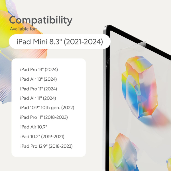 PaperLike 2.1 iPad Mini Nanodots Mat Ekran Koruyucu (8.3 in)(2 Adet)