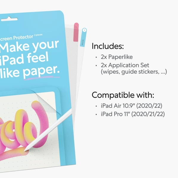 PaperLike 2.1 iPad Pro/Air Nanodots Mat Ekran Koruyucu (11/10.9 in)(2 Adet)
