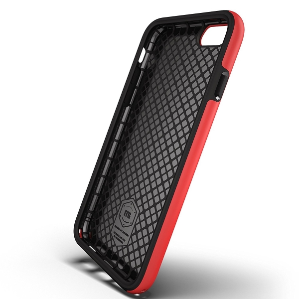 Patchworks iPhone 6S Plus/6 Plus Kart Blmeli Klf (Mil-STD-810G)-Red