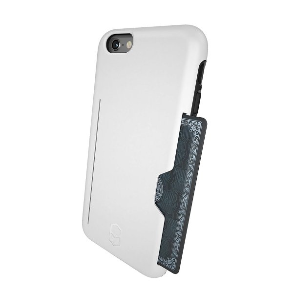 Patchworks iPhone 6S Plus/6 Plus Kart Blmeli Klf (Mil-STD-810G)-White