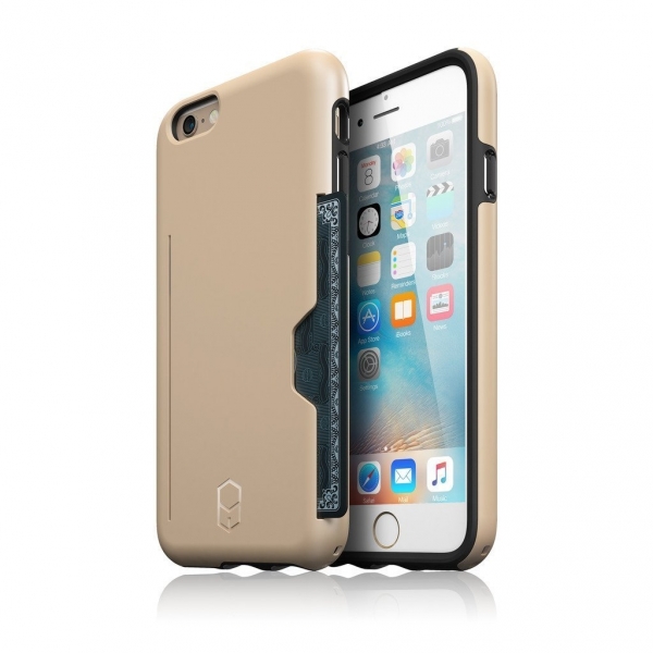 Patchworks iPhone 6S Plus/6 Plus Kart Blmeli Klf (Mil-STD-810G)-Sand