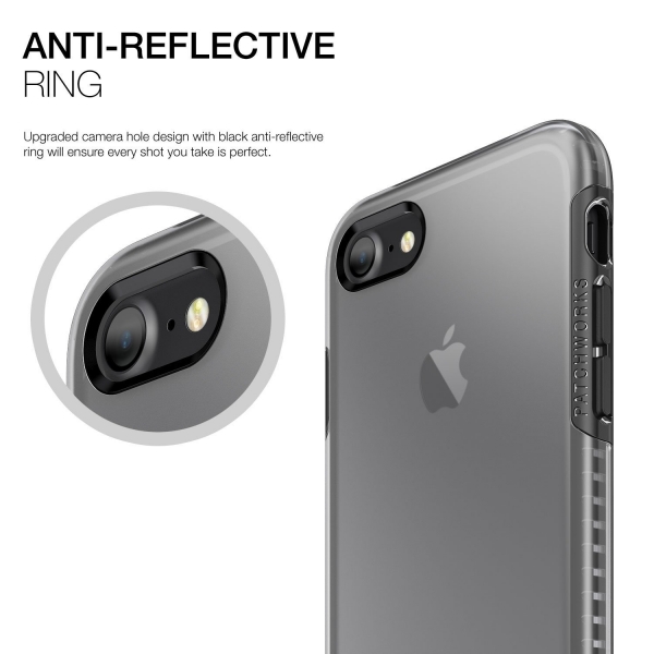 Patchworks iPhone 7 Klf (Mil-STD-810G)-Black Clear