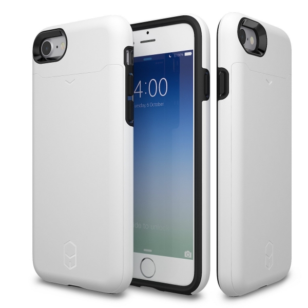 Patchworks iPhone 7 Czdan Klf (Mil-STD-810G)-White