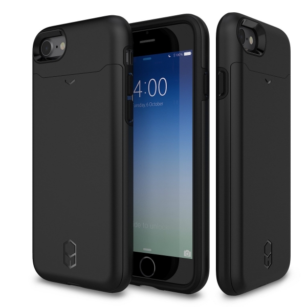 Patchworks iPhone 7 Czdan Klf (Mil-STD-810G)-Black