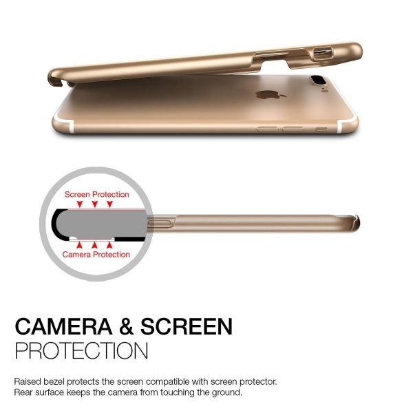 Patchworks iPhone 7 Plus Thin Fit Hard K�l�f-Champagne Gold