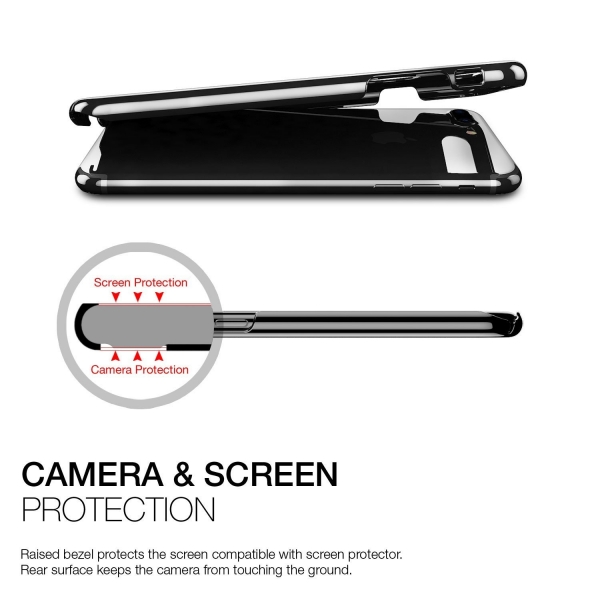 Patchworks iPhone 7 Plus Thin Fit Hard K�l�f- Jet Black