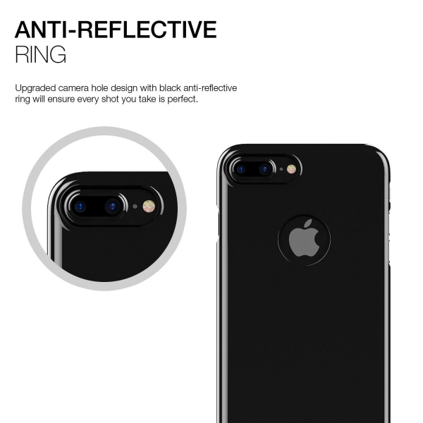 Patchworks iPhone 7 Plus Thin Fit Hard K�l�f- Jet Black